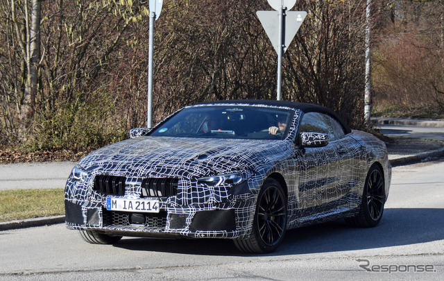 BMW M8カブリオレ スクープ写真