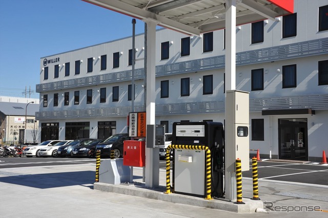 WILLER EXPRESS JAPANの乗務員宿泊棟は車庫に隣接