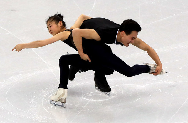 フィギュアスケート・ペアのリョム・テオク選手とキム・ジュシク選手