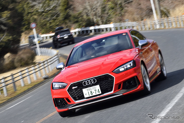 アウディ RS5 でKYB製ショックアブソーバの実力を試す