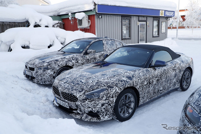 BMW 3シリーズ（奥）とZ4（手前）