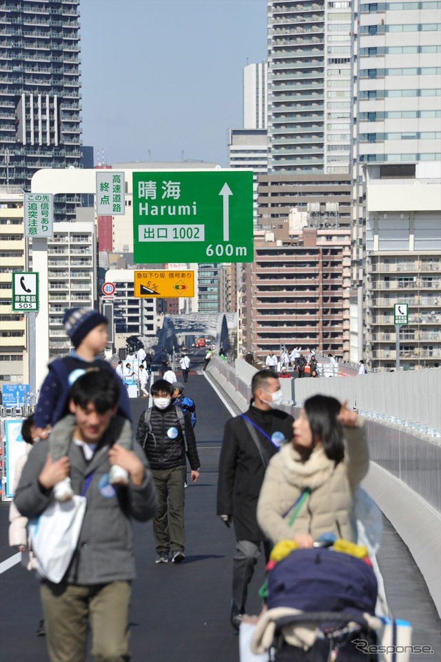 開通前記念イベント「晴美線スカイウォーク」で東京の湾岸風景を楽しむ(18日・江東区/中央区