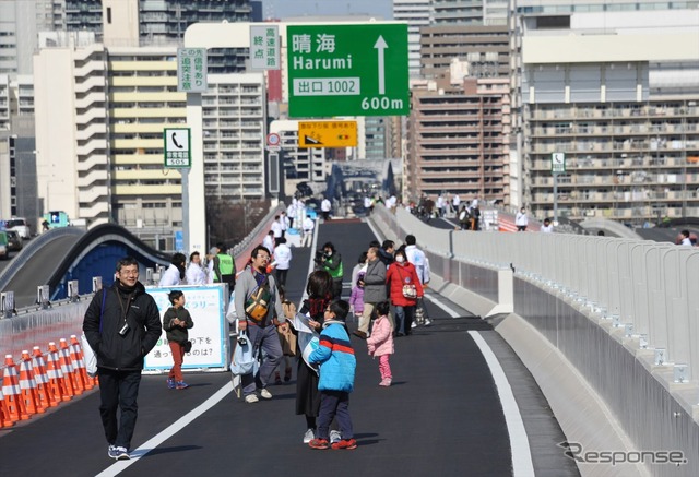 開通前記念イベント「晴美線スカイウォーク」で東京の湾岸風景を楽しむ(18日・江東区/中央区