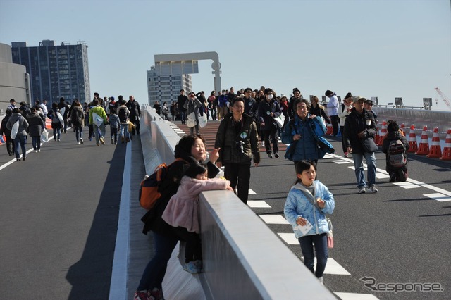開通前記念イベント「晴美線スカイウォーク」で東京の湾岸風景を楽しむ(18日・江東区/中央区