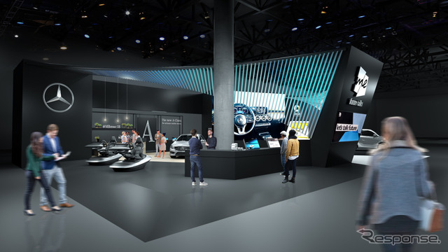 メルセデスベンツのMWC 2018のブースイメージ