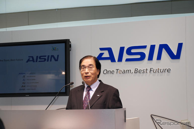 【東京モーターショー07】アイシン精機の山内社長「ナンバーワン商品同士を統合」