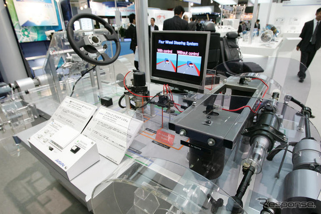 【東京モーターショー07】アイシン精機の山内社長「ナンバーワン商品同士を統合」