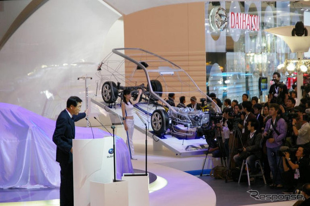 【東京モーターショー07】スバル森社長、次世代ADAを『レガシィ』に