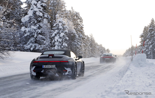 ポルシェ 911 次期型コックピット スクープ写真