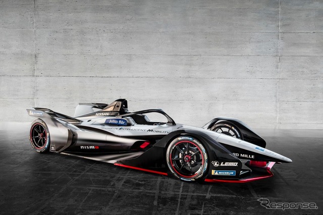 日産のフォーミュラE参戦マシンのカラーリングコンセプト