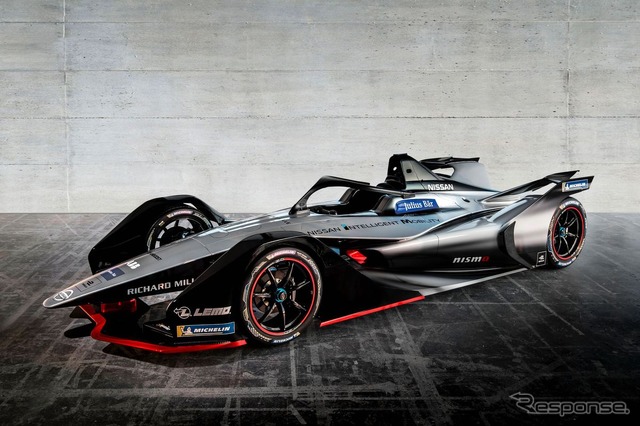 日産のフォーミュラE参戦マシンのカラーリングコンセプト