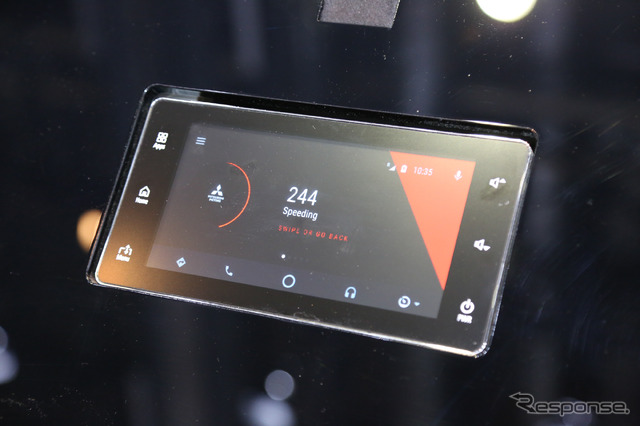 三菱自動車の運転診断アプリ「Drive scoring app」(ジュネーブモーターショー2018)