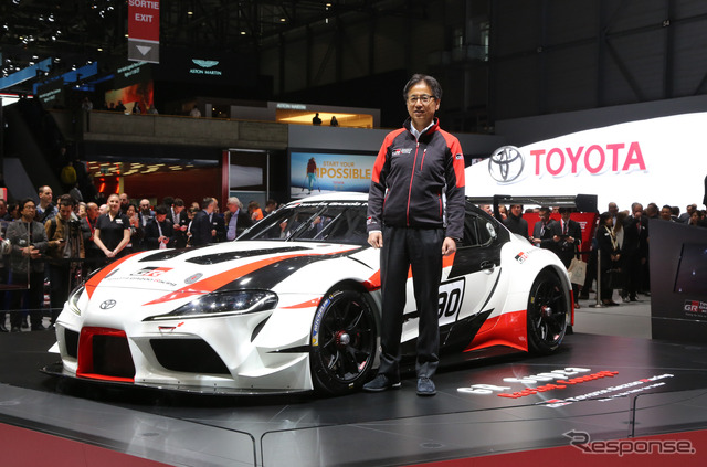 トヨタGRスープラ・レーシングコンセプト。チーフエンジニアは「86」の多田哲哉氏だ(ジュネーブモーターショー2018)