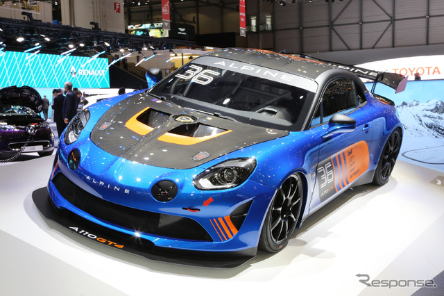 新型アルピーヌA110  GT4（ジュネーブモーターショー2018）