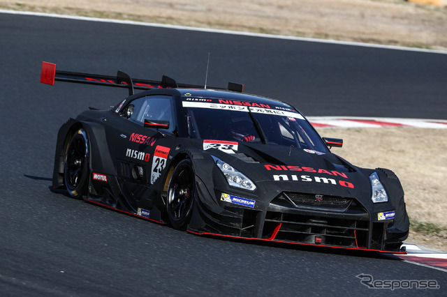 GT500クラス初日9位タイムの#23 日産GT-R。