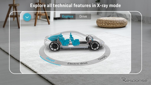 ポルシェとグーグルが共同開発した「ミッションE」のARアプリ