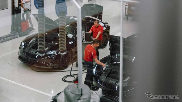 ポルシェ・ミッションEの開発プロトタイプ