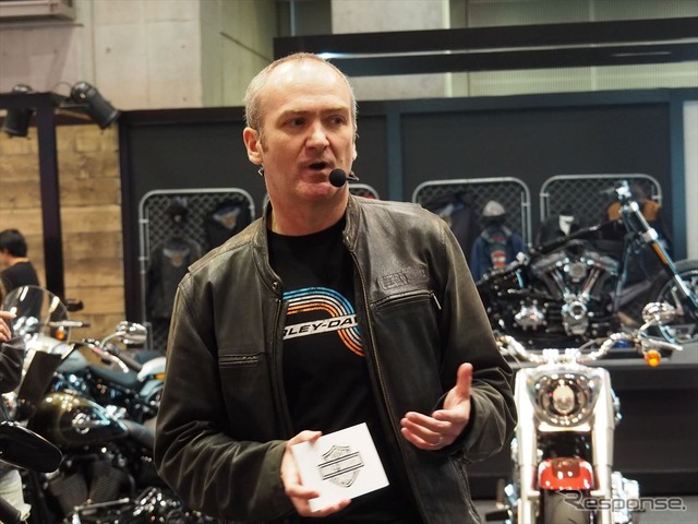 ハーレーダビッドソンジャパンのグレッグ・ウィリス社長(東京モーターサイクルショー2018)