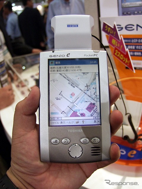 【CEATEC2001】PDAを利用したナビはここまで進化、まだまだ進化