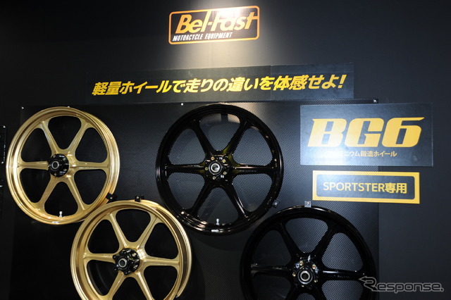 ハーレーダビットソン用パーツブランド「Bel-Fast」（ベルファスト）のアルミ鍛造ホイール『BG6』