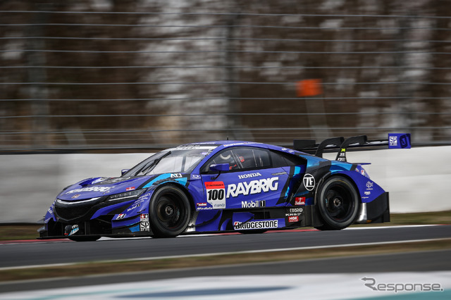 GT500クラス6位タイムの#100 NSX。