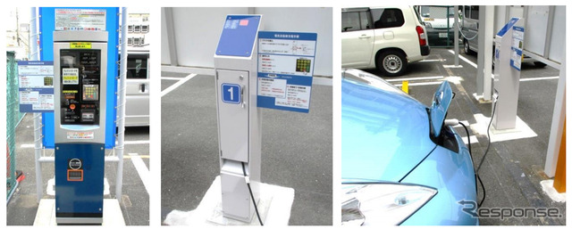 日本信号 駐車管理システム連動型EV充電器
