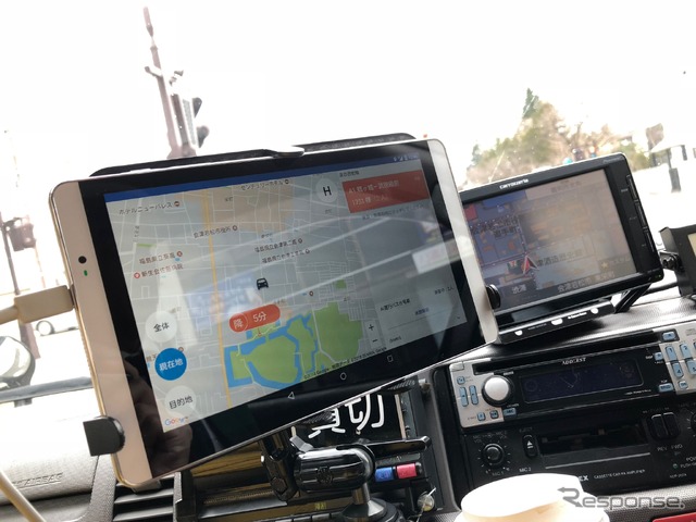 タブレットは目的地のみの表示