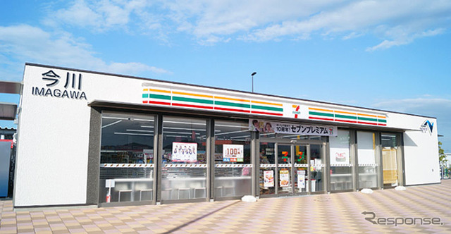 既存の東九州自動車道　今川PA（下り線）の店舗外観
