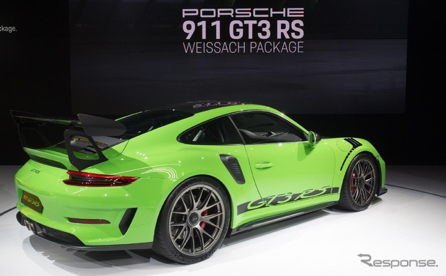 ポルシェ911GT3 RS改良新型のヴァイザッハ・パッケージ(ニューヨークモーターショー2018)