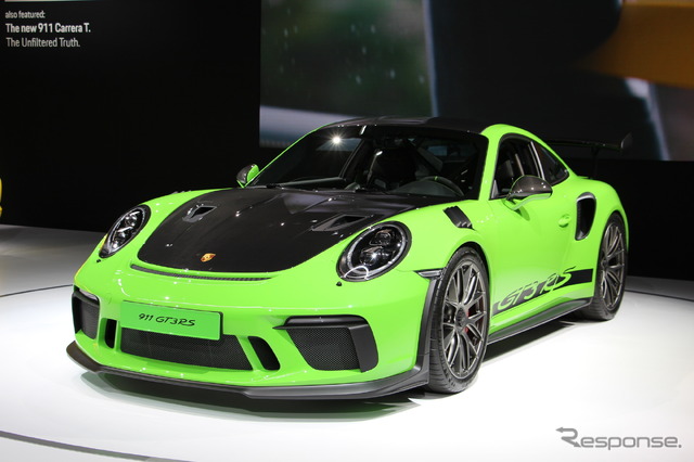 ポルシェ911GT3 RS 改良新型のヴァイザッハ・パッケージ(ニューヨークモーターショー2018)