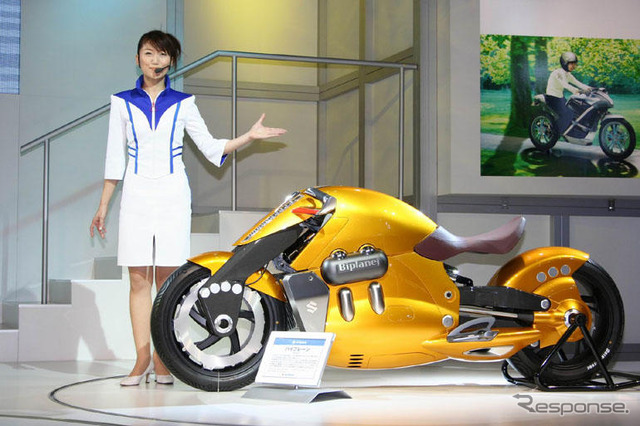 【東京モーターショー07】スズキ、二輪の複葉機