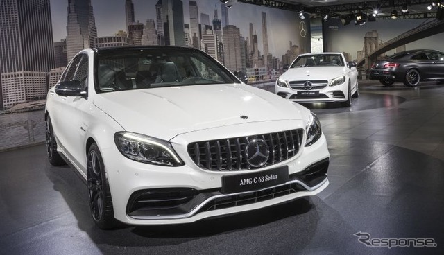 メルセデス AMG C63 S セダン改良新型(ニューヨークモーターショー2018)