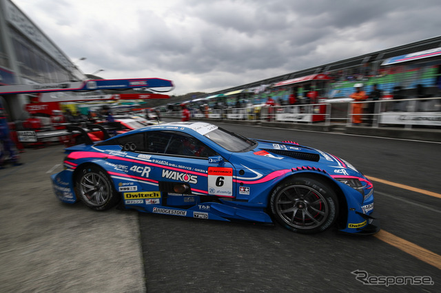 GT500クラス予選4位の#6 LC500。