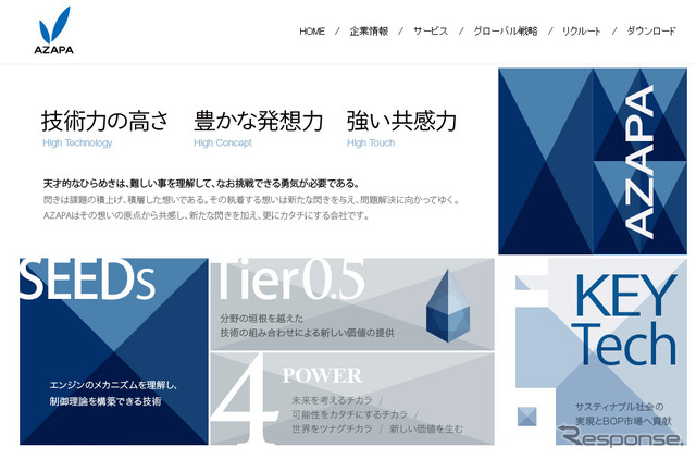 AZAPA(webサイト)