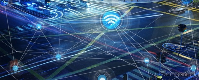 次世代の車車間通信技術のイメージ