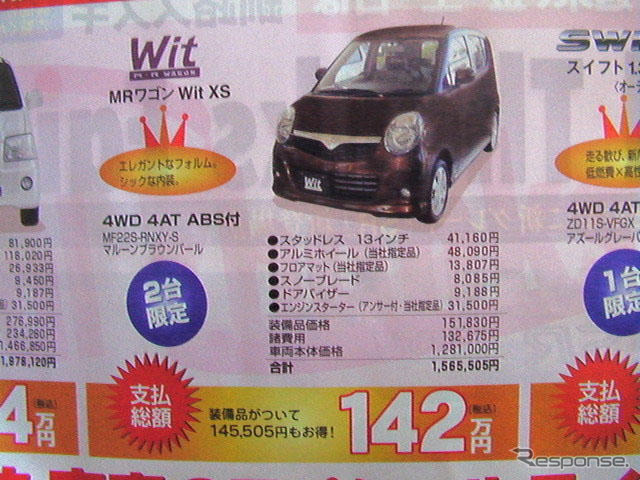 【晩秋値引き情報】このプライスで軽自動車を購入できる!!