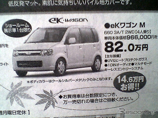 【晩秋値引き情報】このプライスで軽自動車を購入できる!!