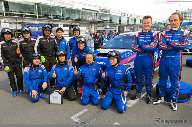予選レースに臨んだSTI陣営。