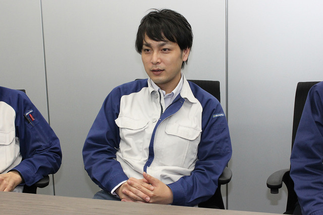 (株)SUBARU 部品用品本部 アクセサリー企画部 企画推進グループ 前田怜也さん。