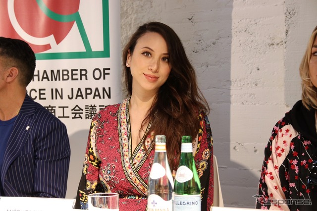 モデルの道端アンジェリカ氏