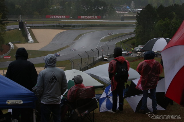 雨による厳しいコンディションに見舞われたインディカー第4戦。