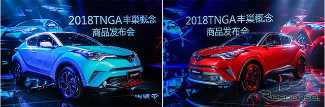 トヨタ C-HR と兄弟車の イゾア（北京モーターショー2018）