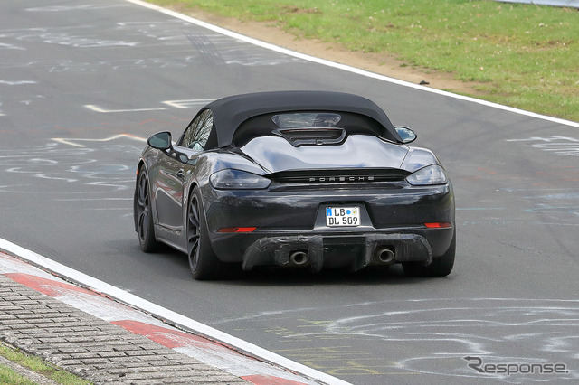 ポルシェ 718 ボクスター スパイダー スクープ写真