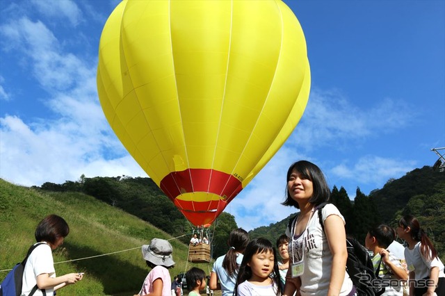 熱気球の搭乗体験（資料画像）