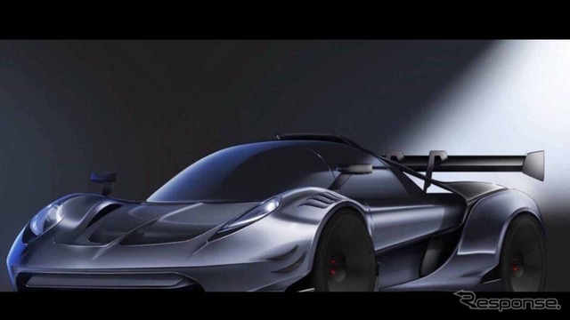 米SCGの新型スーパーカー、004Sのレーシングカーのティザースケッチ