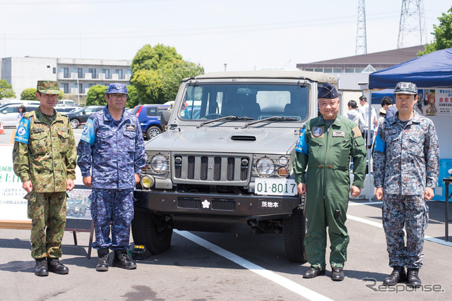 筑波サーキット・カーフェスティバル2018で自衛隊がブース出展(2018年5月5日)