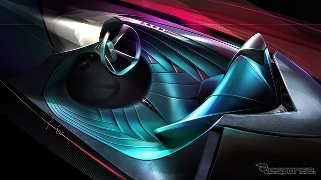 DSの X E-TENSE の内装のイメージスケッチ