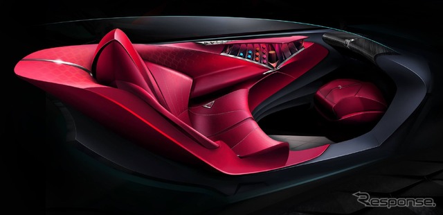 DSの X E-TENSE の内装のイメージスケッチ