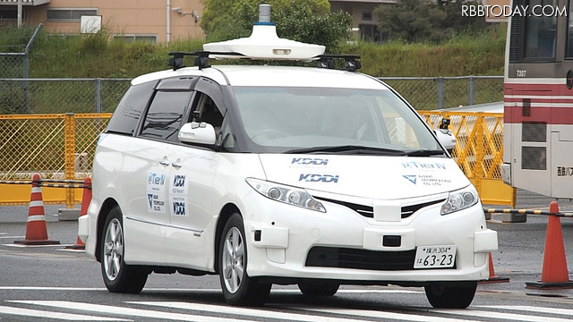 KDDIは7日、福岡県で自動運転(レベル4)のデモンストレーションを実施した
