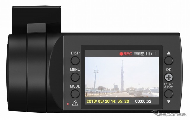 ユピテル レンズ部可動式ドラレコ SV1050c